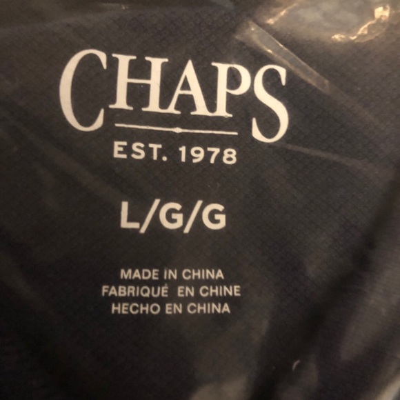 CHAPS Womens Sleeveless Polo Shirt Size Large Navy & White Polkadots New - Picture 5 of 6